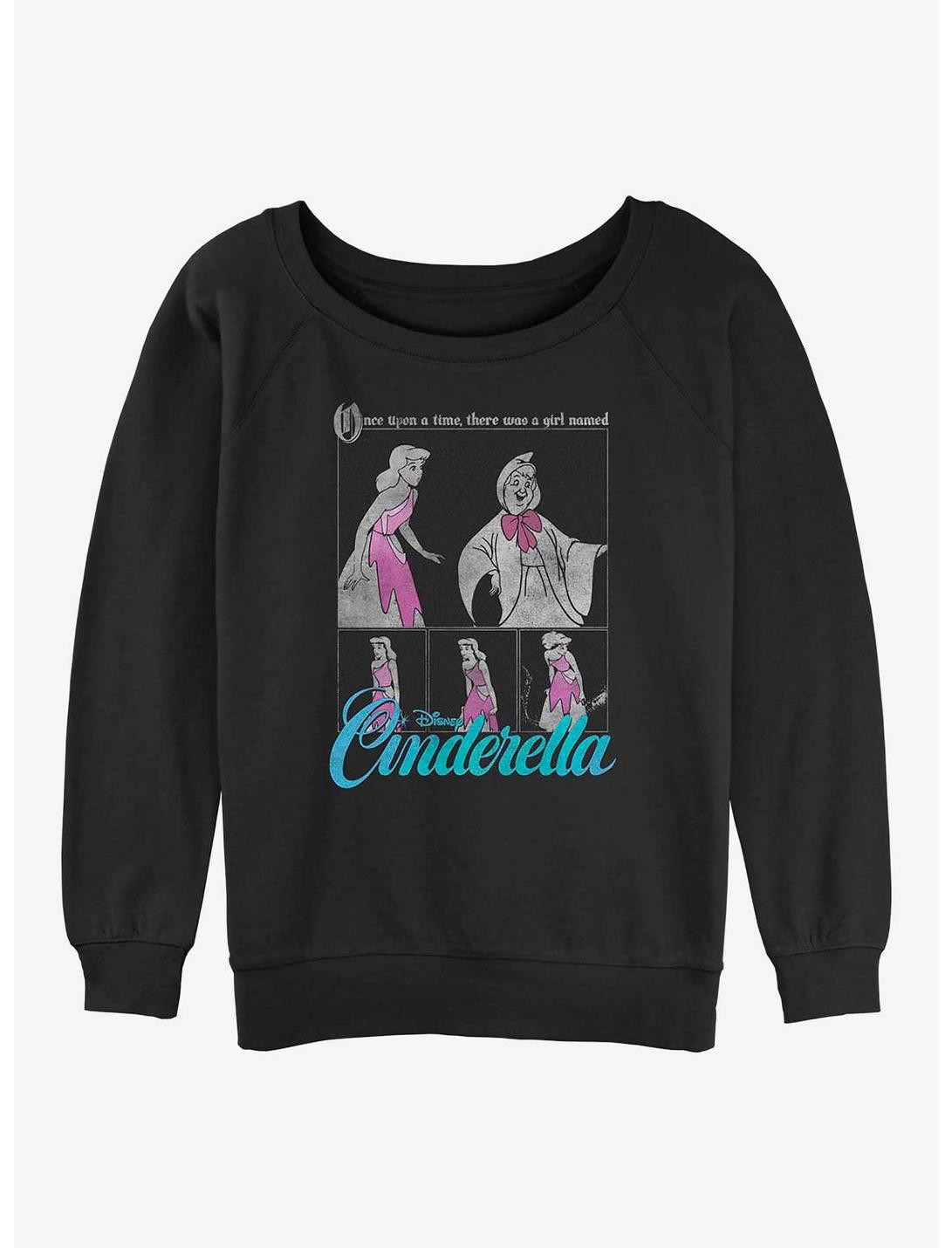 Disney Cinderella Fairy Godmother Magic Girls Slouchy Sweatshirt, BLACK, hi-res