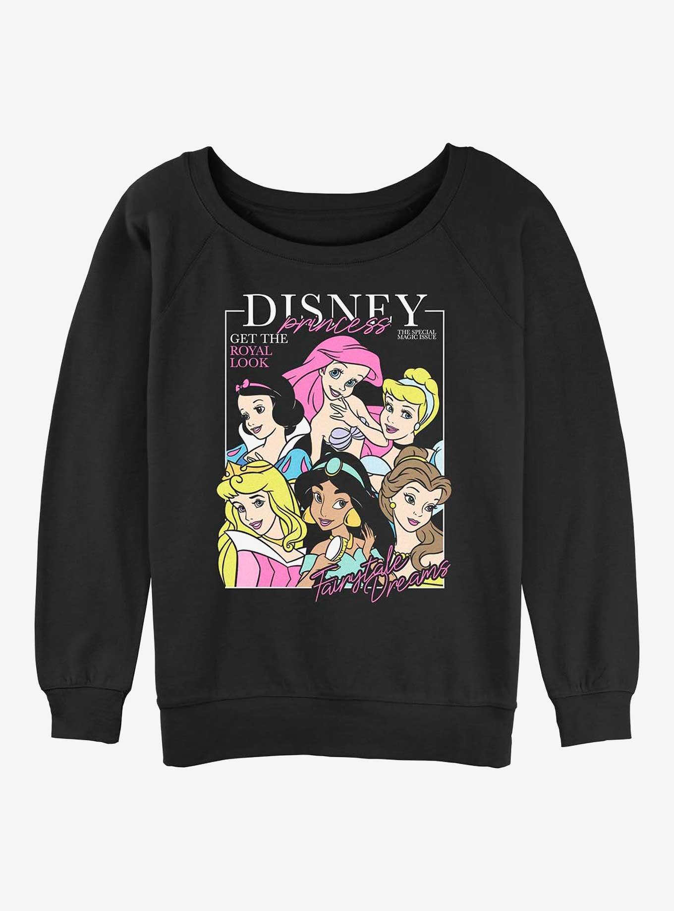 Disney The Little Mermaid Princesses Cover Story Girls Slouchy Sweatshirt, , hi-res