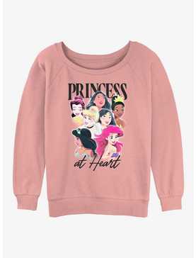 Disney Beauty and the Beast Princess At Heart Girls Slouchy Sweatshirt, , hi-res