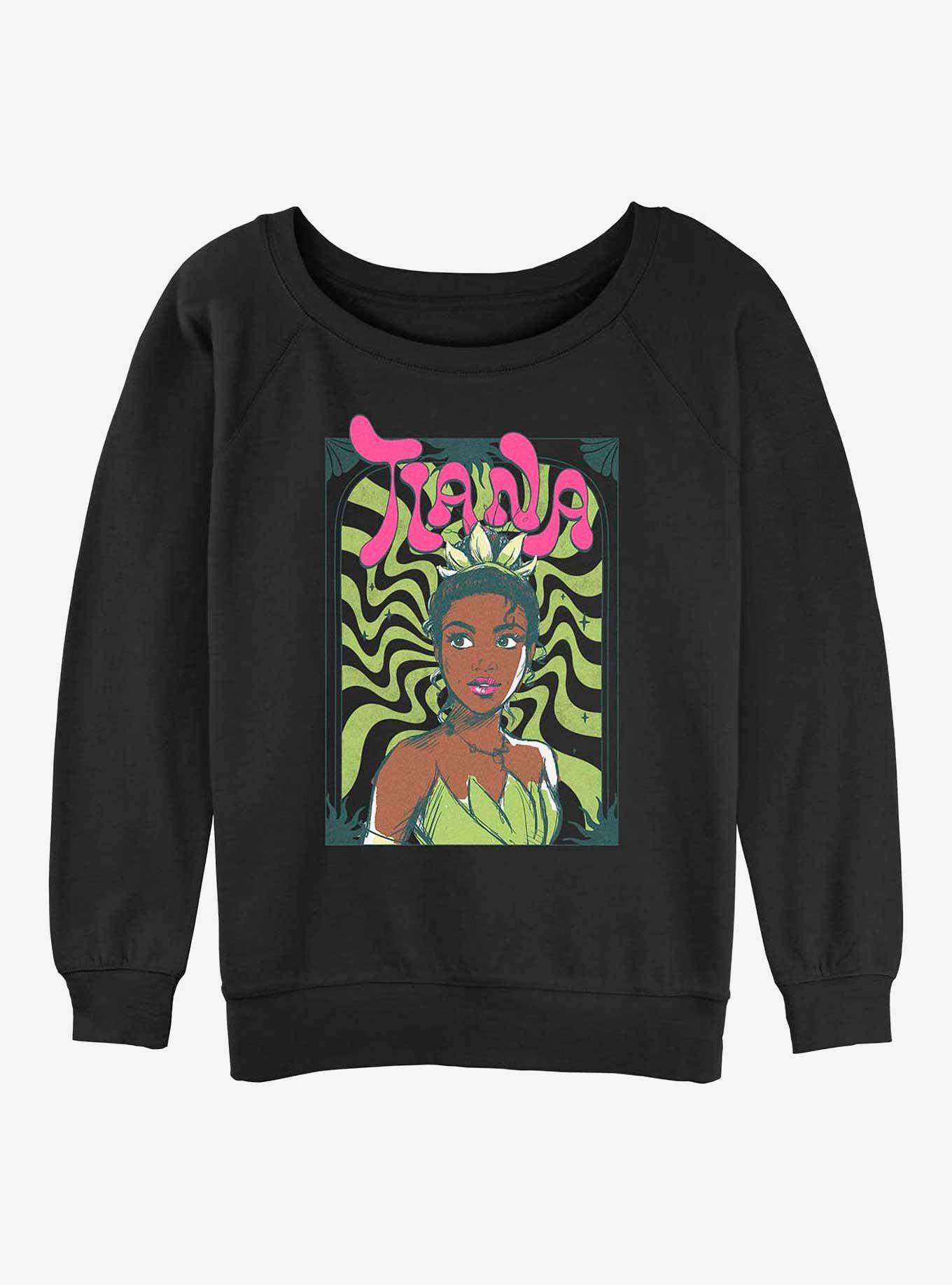 Disney The Princess and the Frog Groovy Tiana Girls Slouchy Sweatshirt, , hi-res