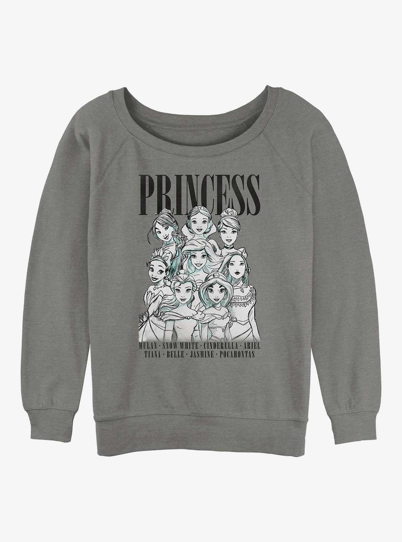 Disney Princess Princess Portrait Girls Slouchy Sweatshirt, , hi-res