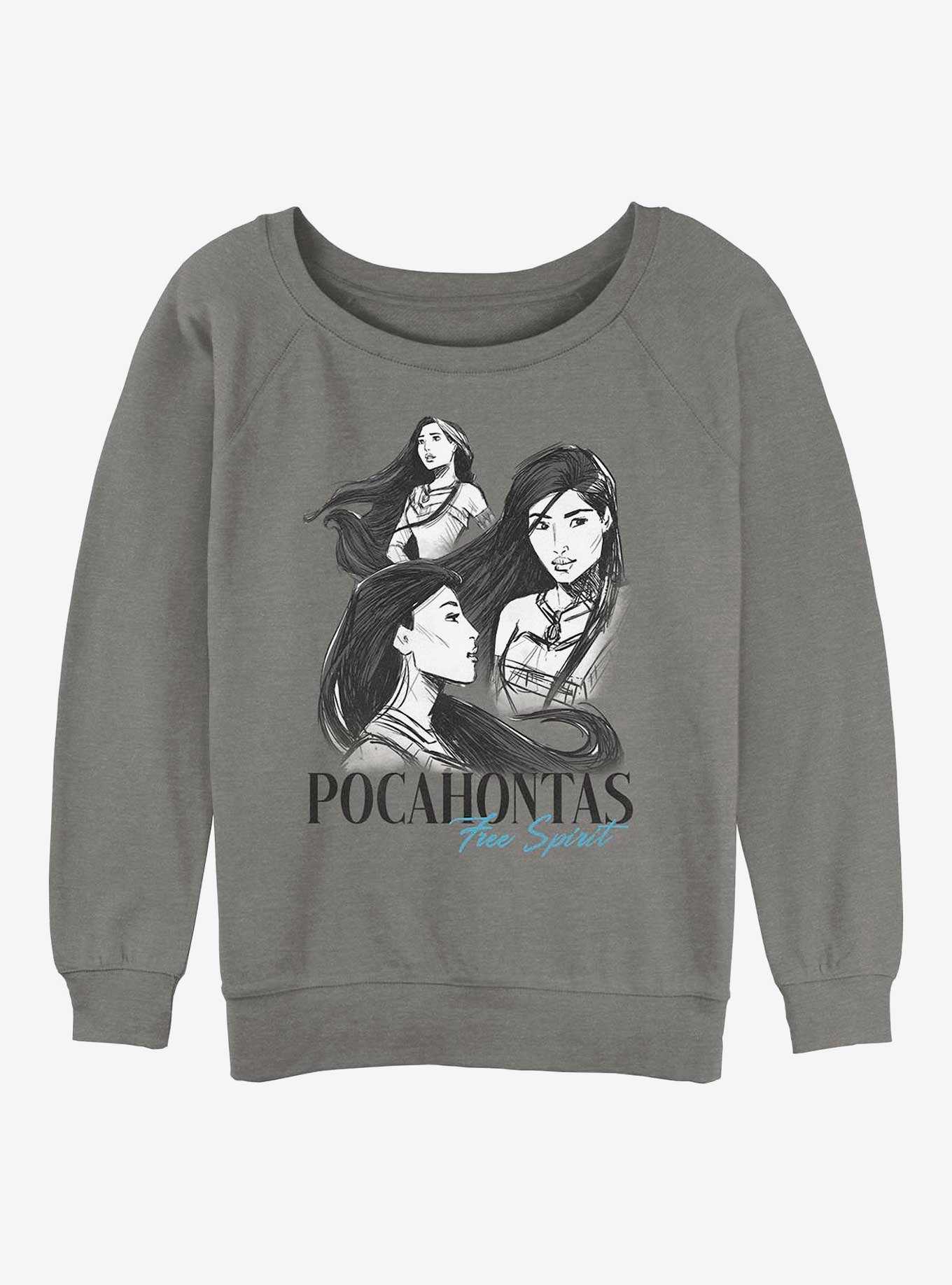 Disney Pocahontas Photo Collage Girls Slouchy Sweatshirt, , hi-res