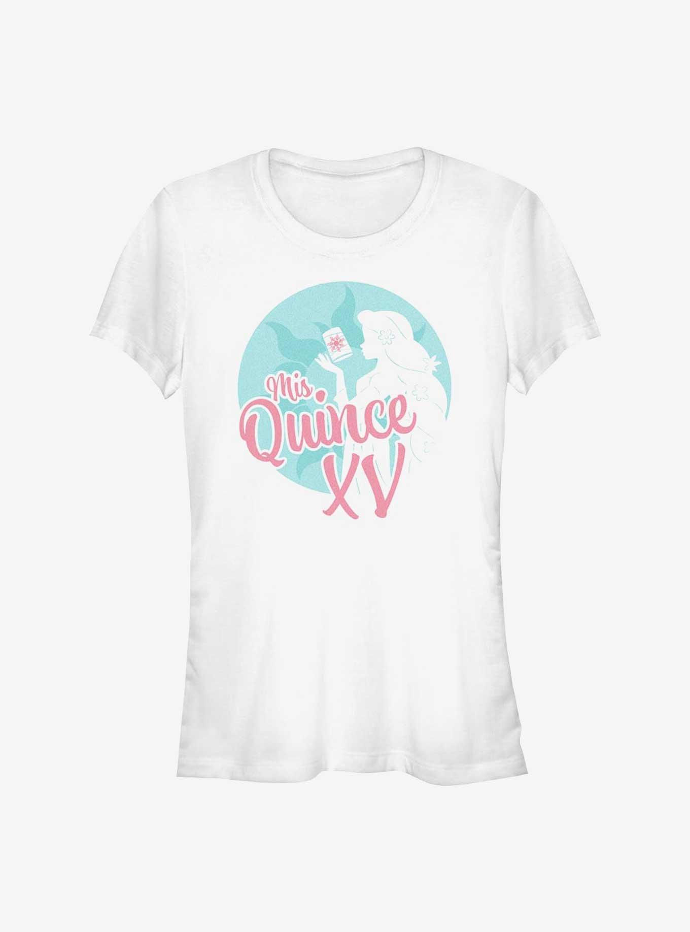 Disney Princess Cinderella My Fifteenth Birthday In Spanish Tangled Girls T-Shirt, WHITE, hi-res