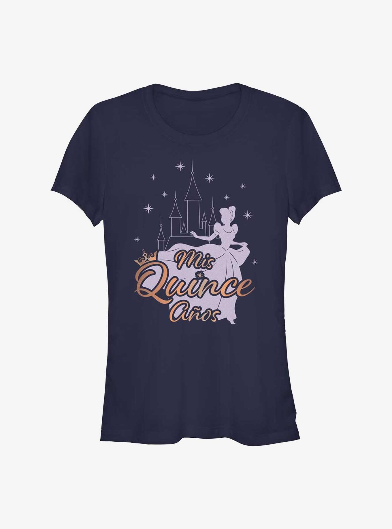 Disney Princess My Fifteenth Birthday Cinderella Girls T-Shirt, NAVY, hi-res