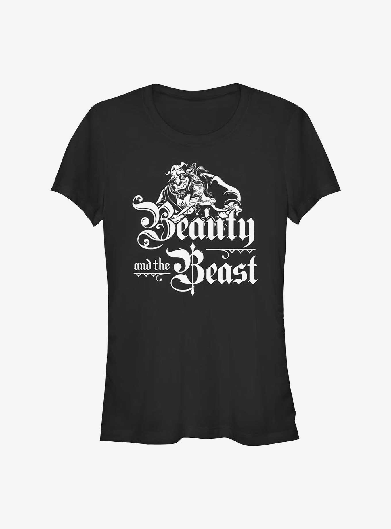 Disney Beauty and the Beast Belle and Adam Girls T-Shirt, BLACK, hi-res