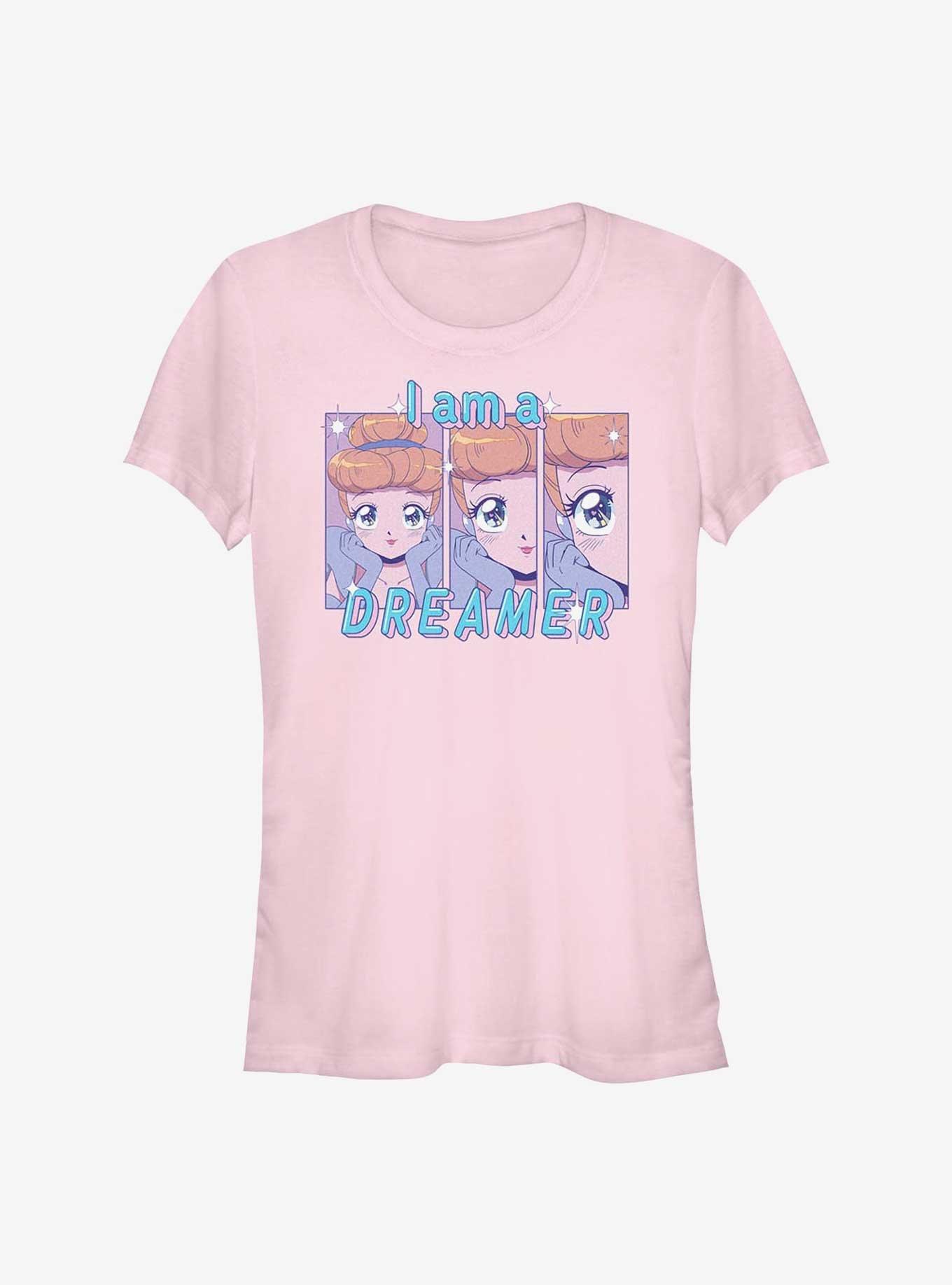 Disney Cinderella Anime Style I Am A Dreamerer Girls T-Shirt, LIGHT PINK, hi-res