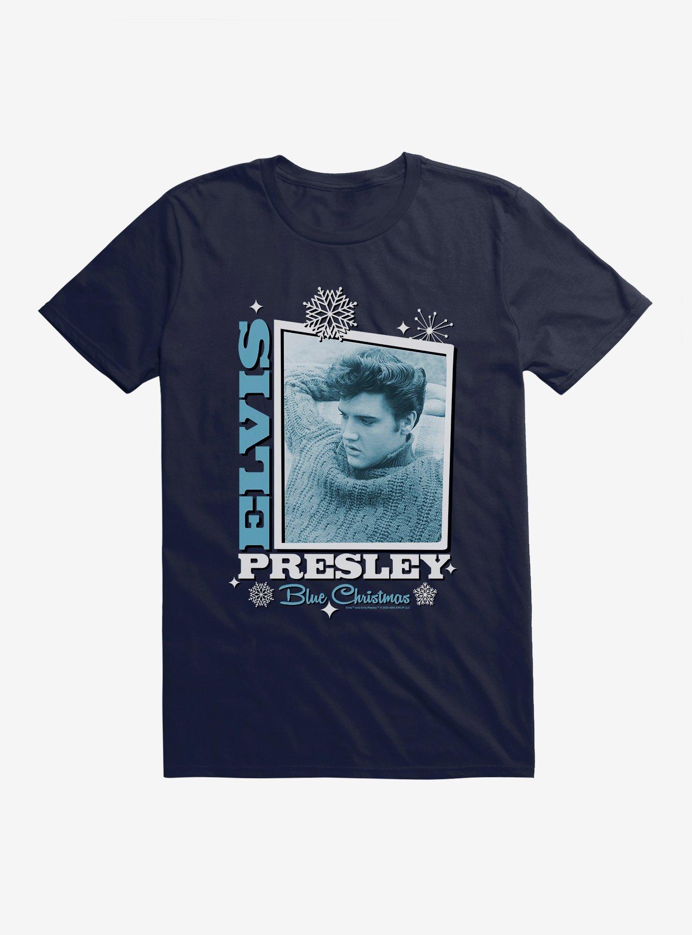 Elvis Presley Blue Christmas T-Shirt, , hi-res