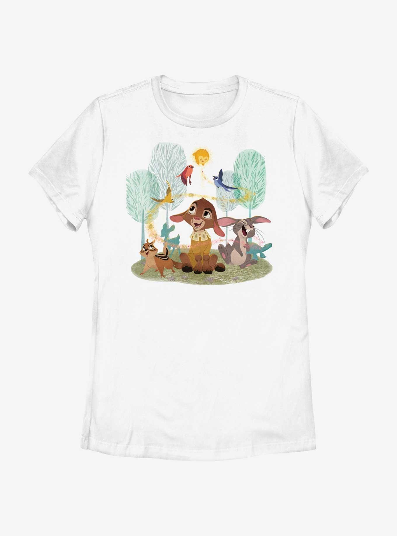Disney Wish Star Valentino and Forest Friends Womens T-Shirt, WHITE, hi-res