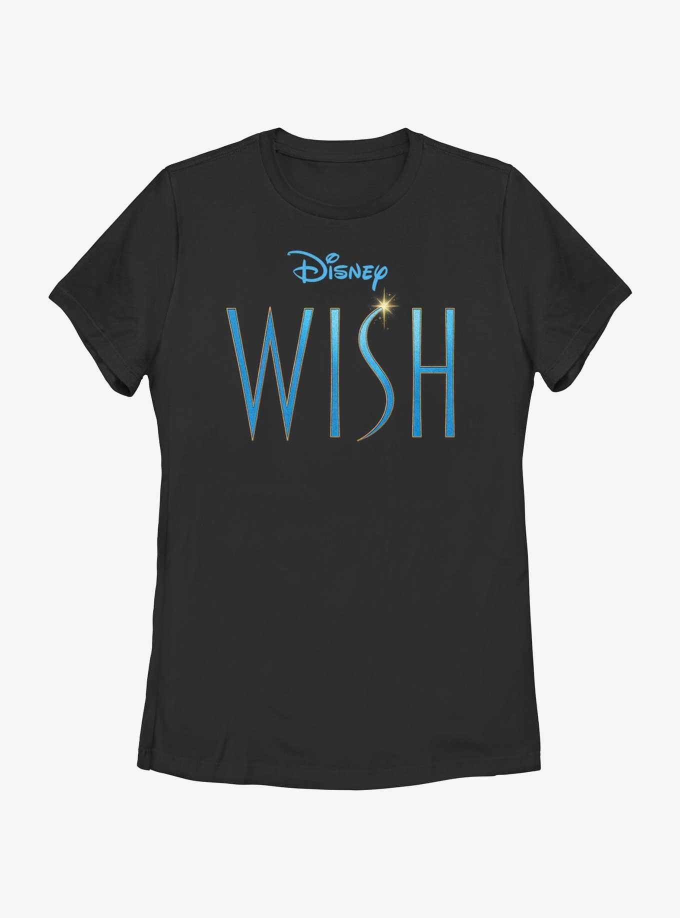 Disney Wish Movie Logo Womens T-Shirt, BLACK, hi-res