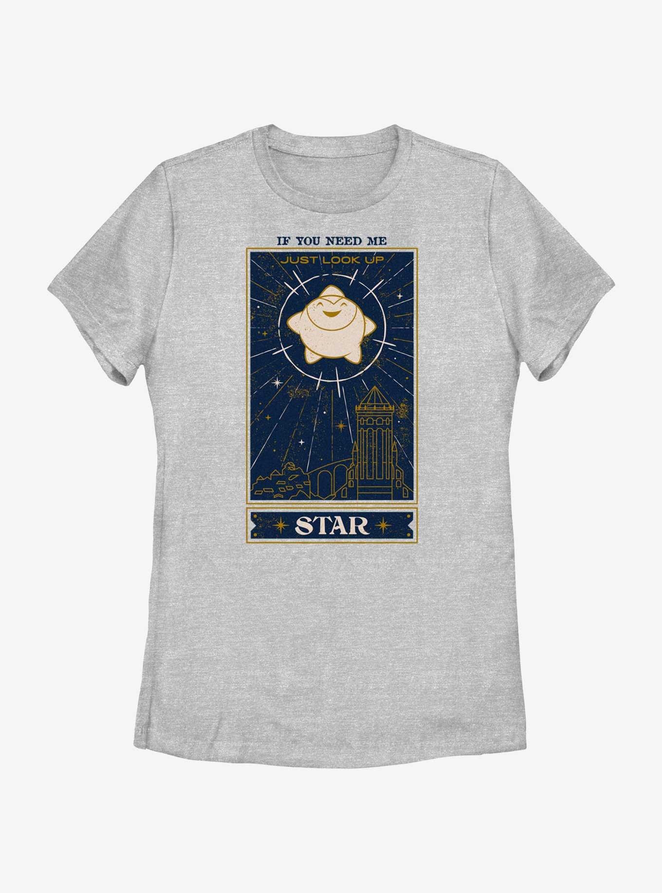 Disney Wish Just Look Up Star Card Womens T-Shirt, , hi-res