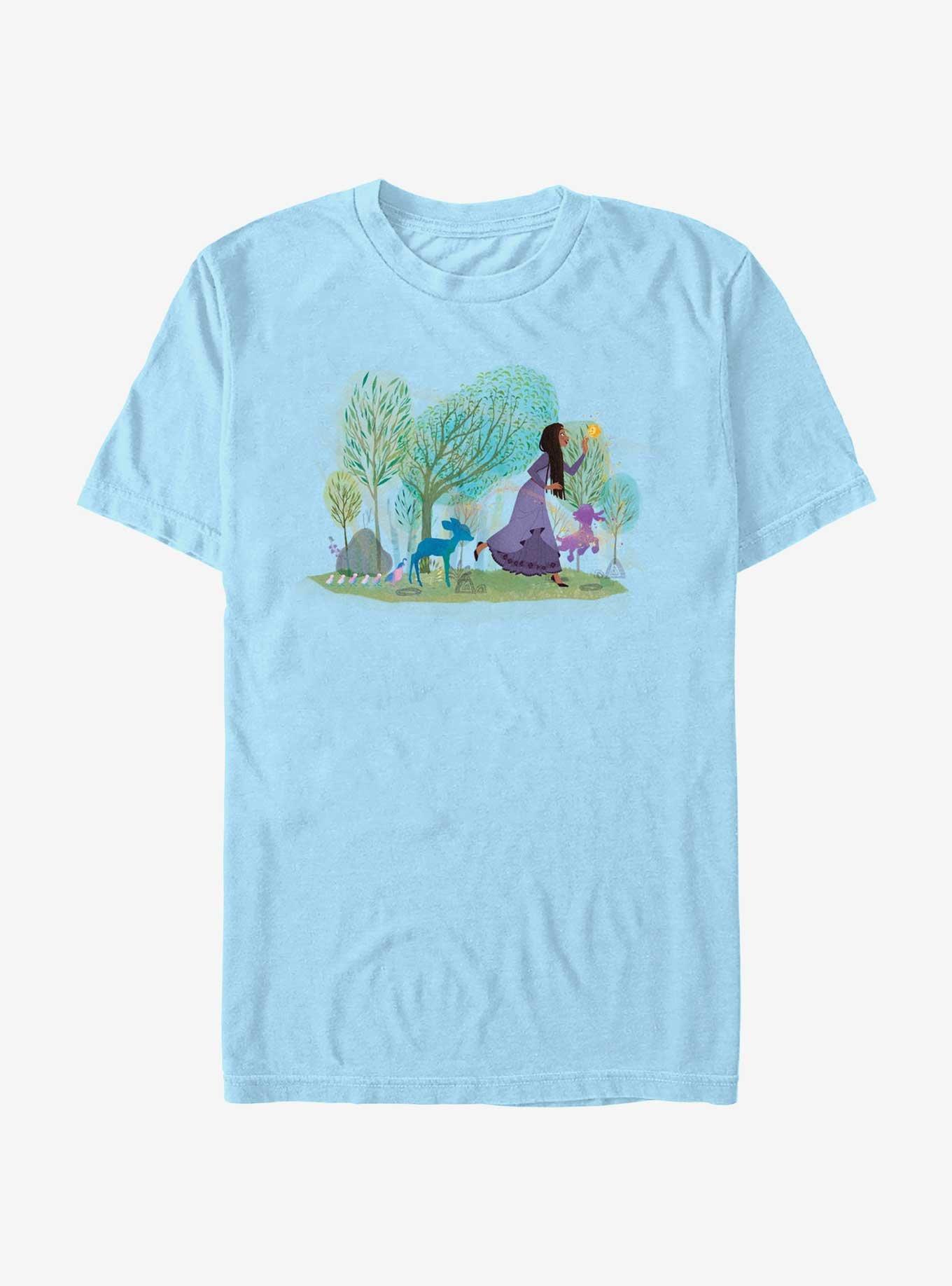 Disney Wish Play With Friends Asha Star and Valentino T-Shirt, LT BLUE, hi-res