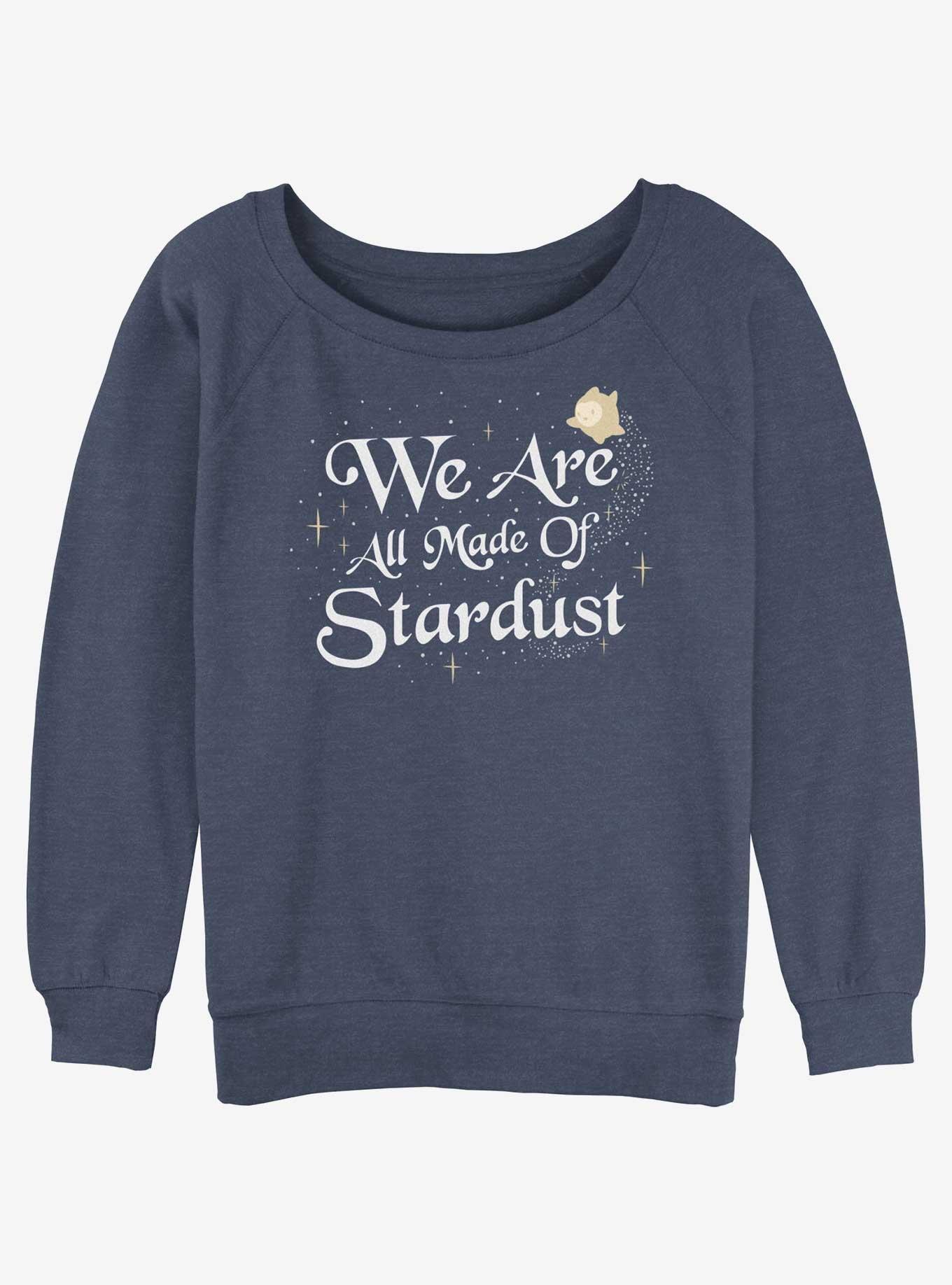 Disney Wish Made Of Stardust Womens Slouchy Sweatshirt, BLUEHTR, hi-res