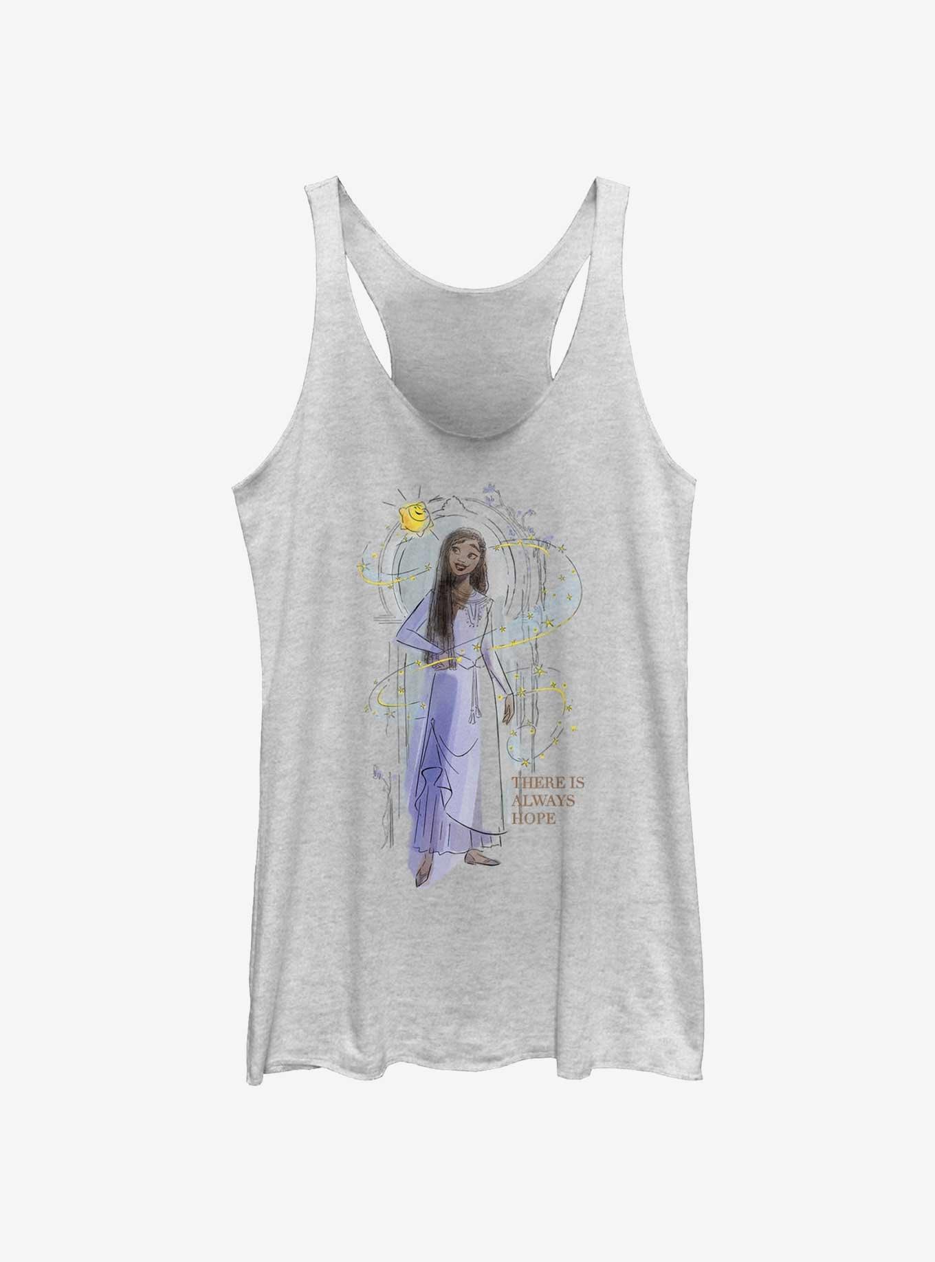 Disney Wish Asha There Is Always Hope Womens Tank, WHITE HTR, hi-res