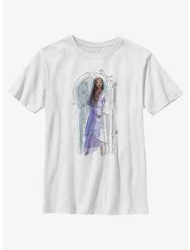 Disney Wish Watercolor Asha Youth T-Shirt, , hi-res