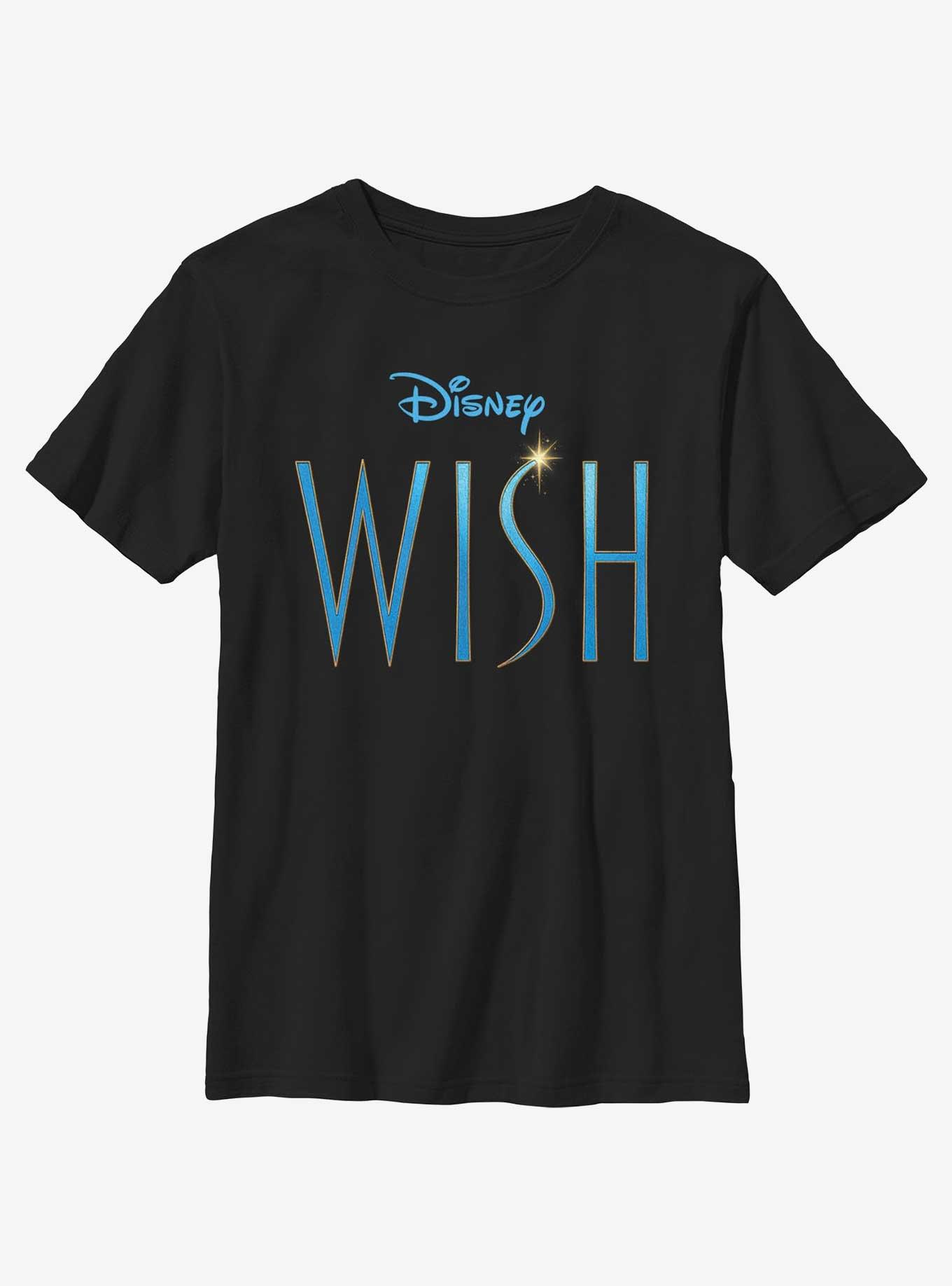 Disney Wish Movie Logo Youth T-Shirt, BLACK, hi-res