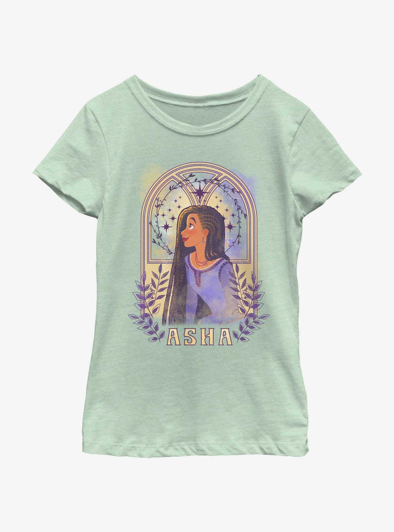 Disney Wish Asha Watercolor Nouveau Youth Girls T-Shirt BoxLunch Web Exclusive, , hi-res