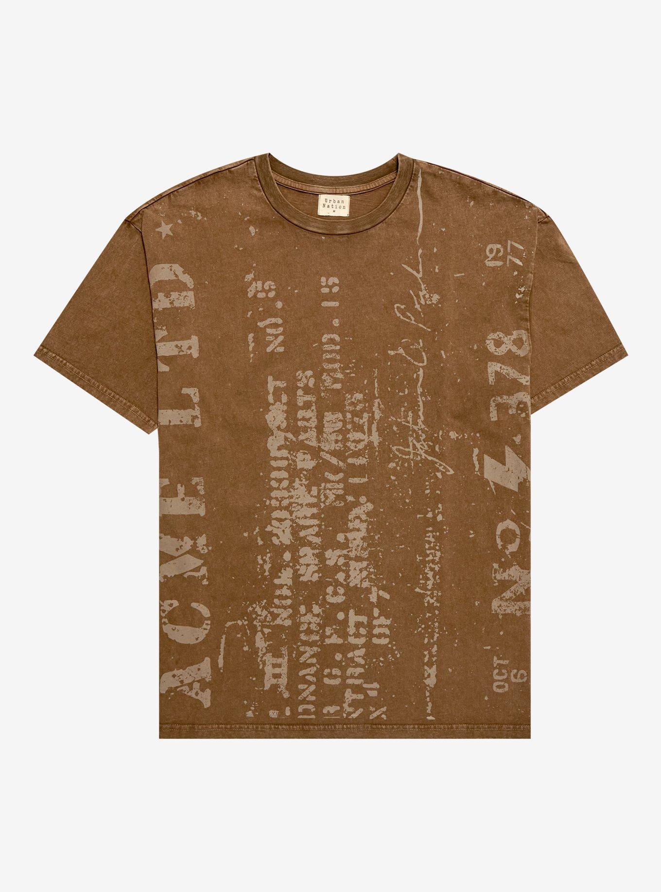 Vertical Vintage Text Boyfriend Fit Girls T-Shirt, MULTI, hi-res