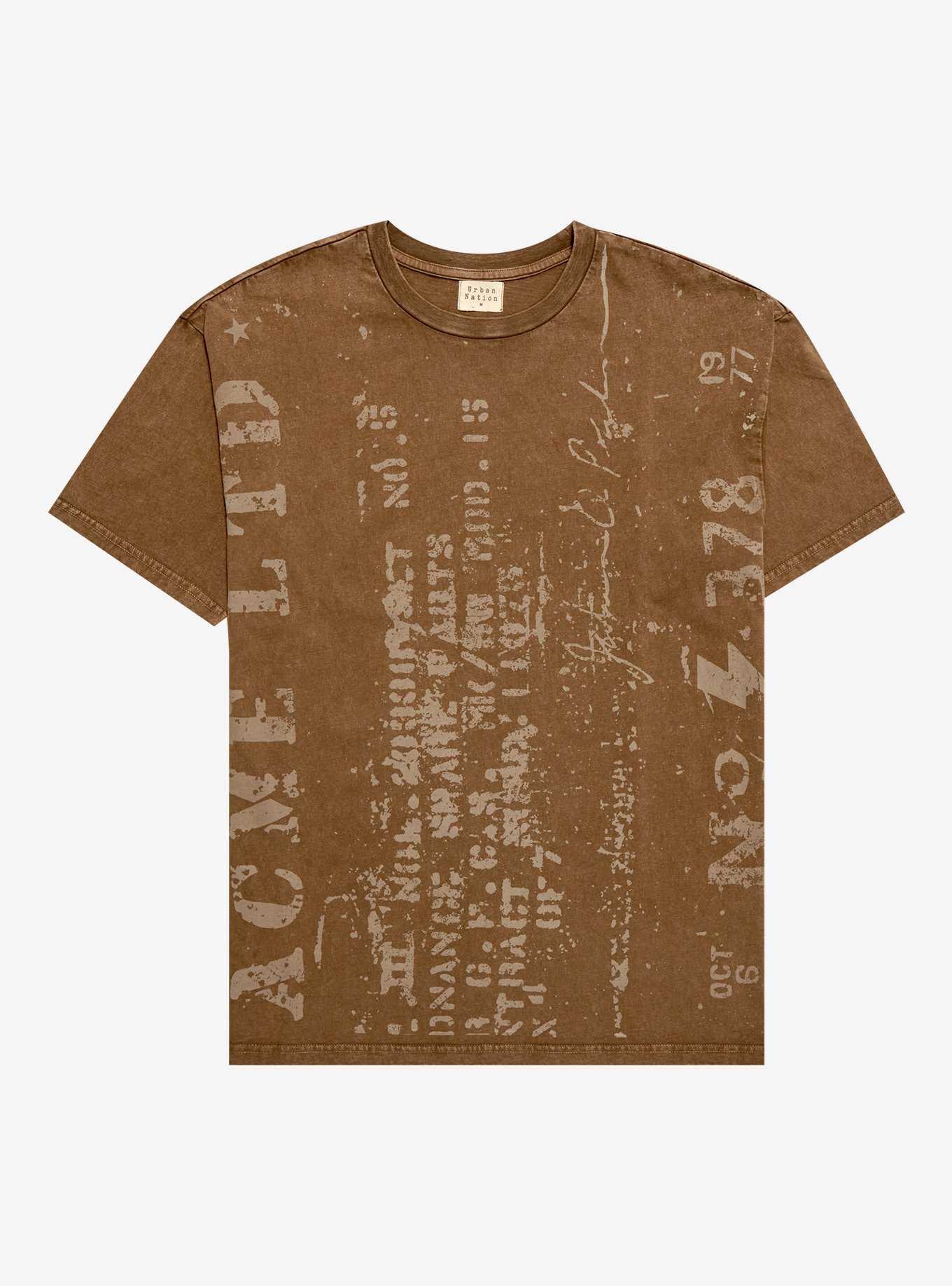 Vertical Vintage Text Boyfriend Fit Girls T-Shirt, , hi-res