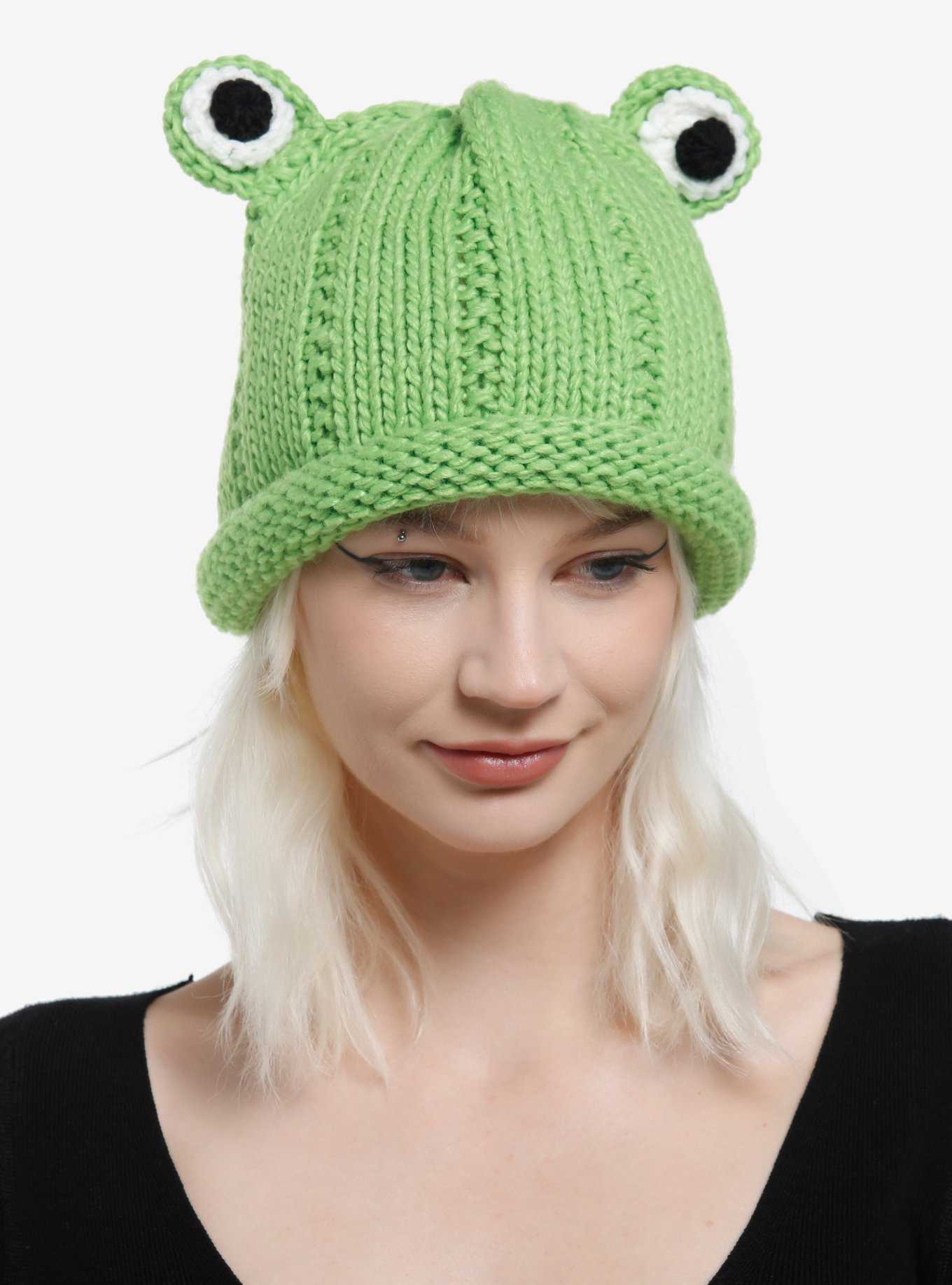 Frog 3D Eye Knit Beanie, , hi-res