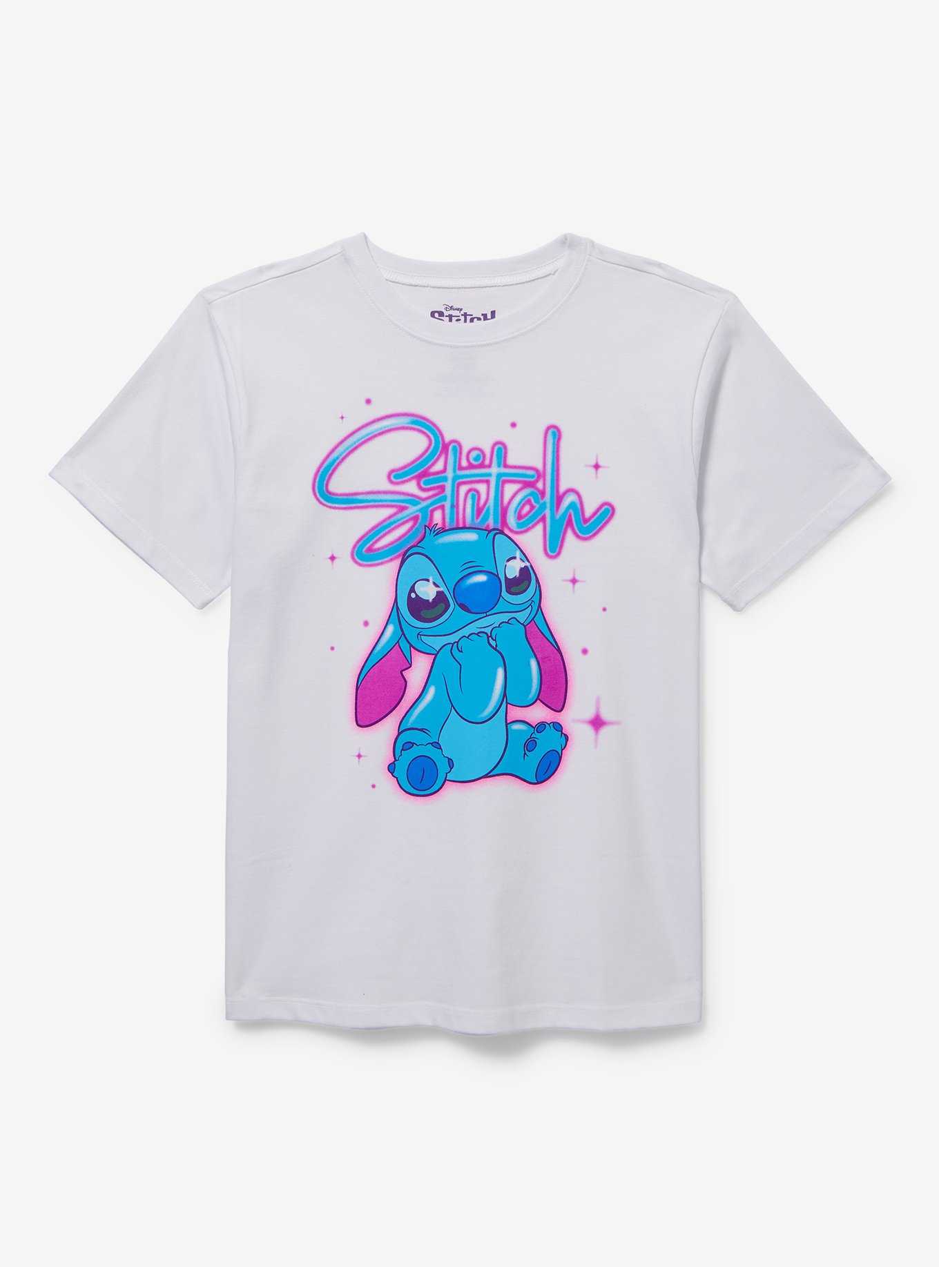 Disney Lilo & Stitch Airbrush Portrait Youth T-Shirt — BoxLunch Exclusive, , hi-res
