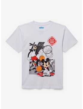 Disney Mickey Mouse and Friends Goofy & Mickey Mouse Basketball Youth T-Shirt — BoxLunch Exclusive, , hi-res