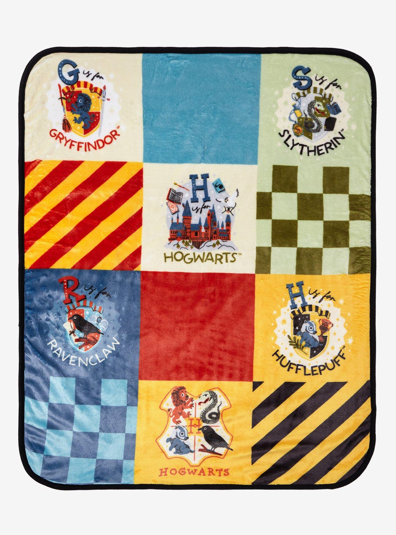 Harry Potter Hogwarts House Crest Baby Blanket — BoxLunch Exclusive, , hi-res