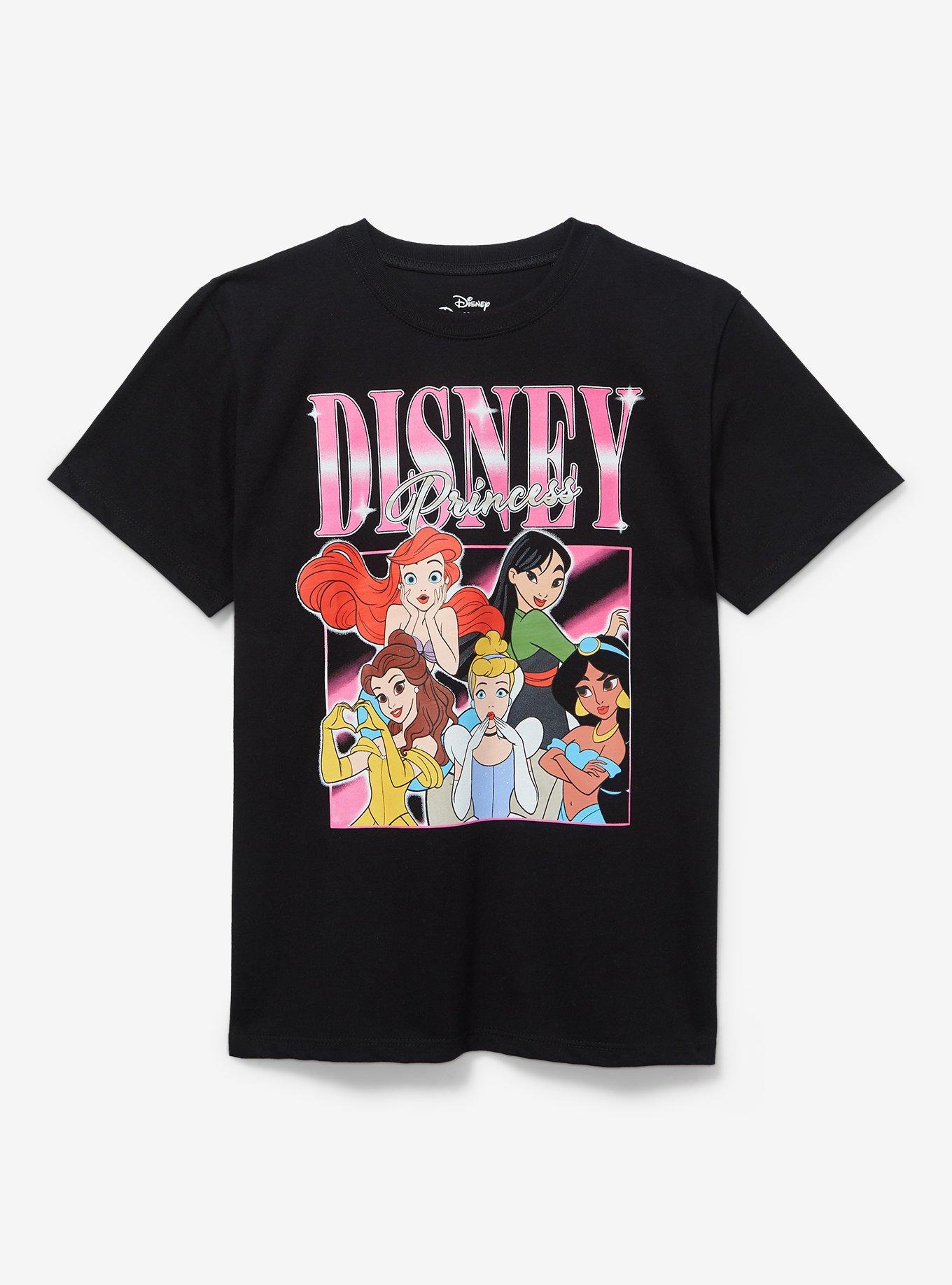 Disney Princesses Retro Group Portrait Youth T-Shirt - BoxLunch Exclusive, MULTI, hi-res