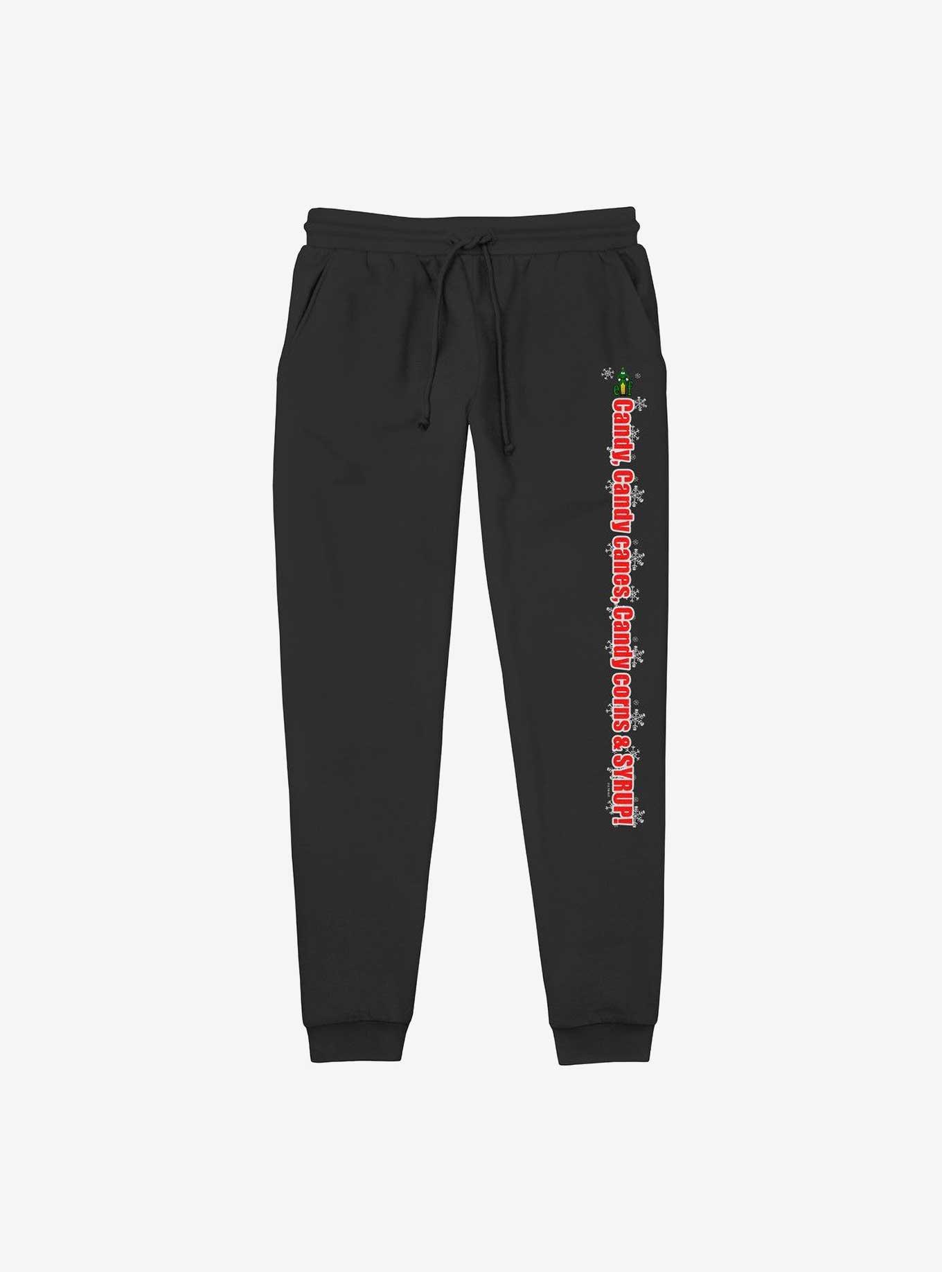 Elf Holiday Food Jogger Sweatpants, BLACK, hi-res