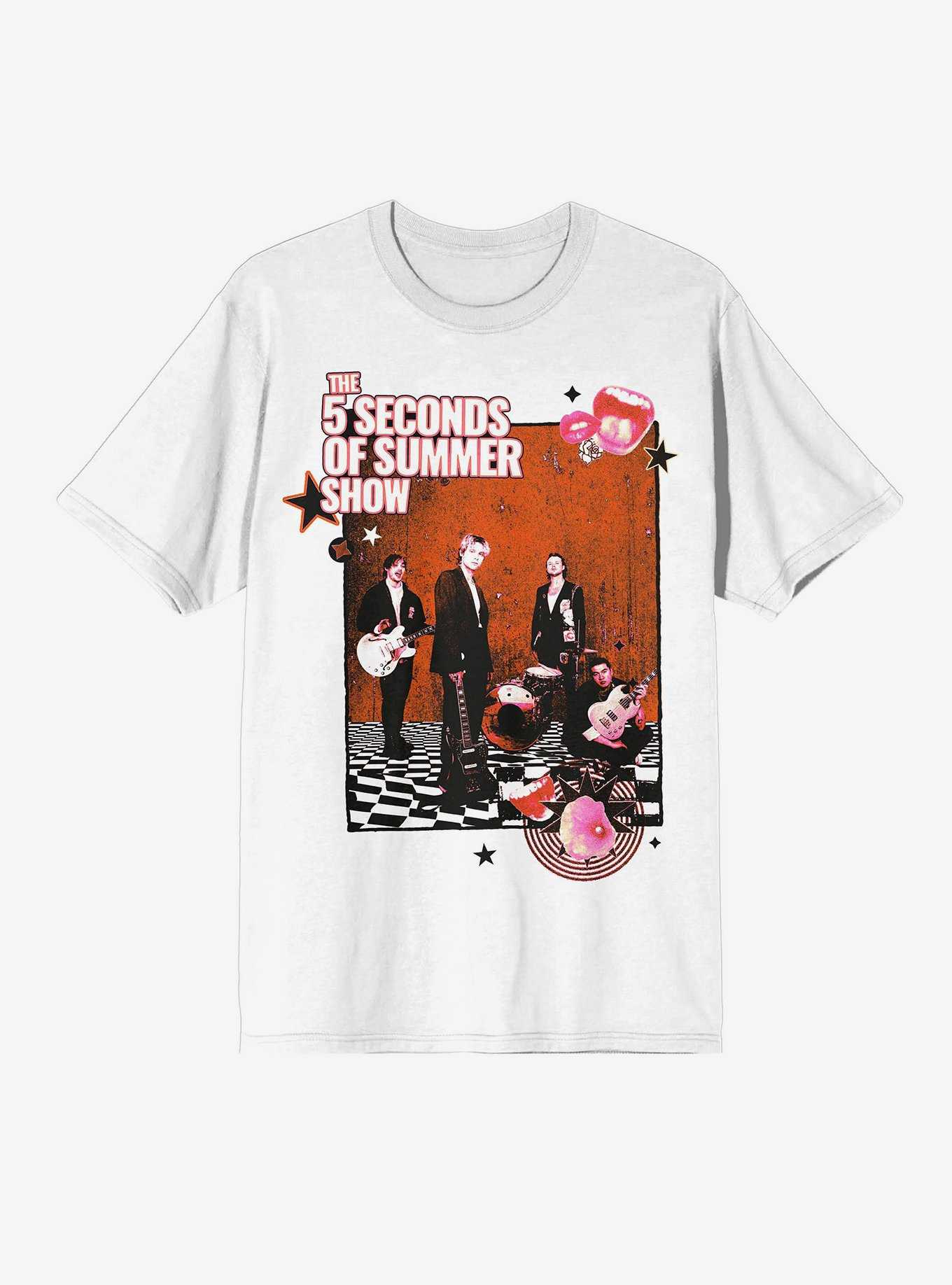 5 Seconds Of Summer 2023 Tour Boyfriend Fit Girls T-Shirt, , hi-res