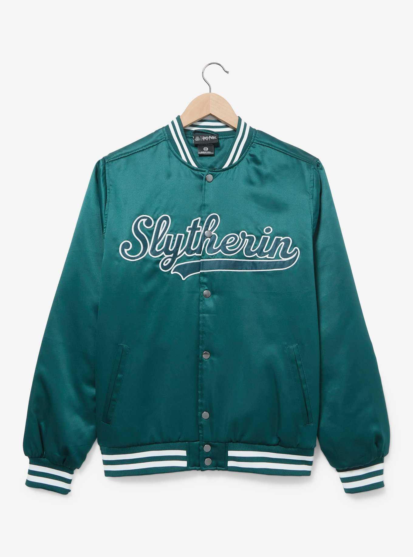Harry Potter Slytherin Bomber Jacket - BoxLunch Exclusive, , hi-res