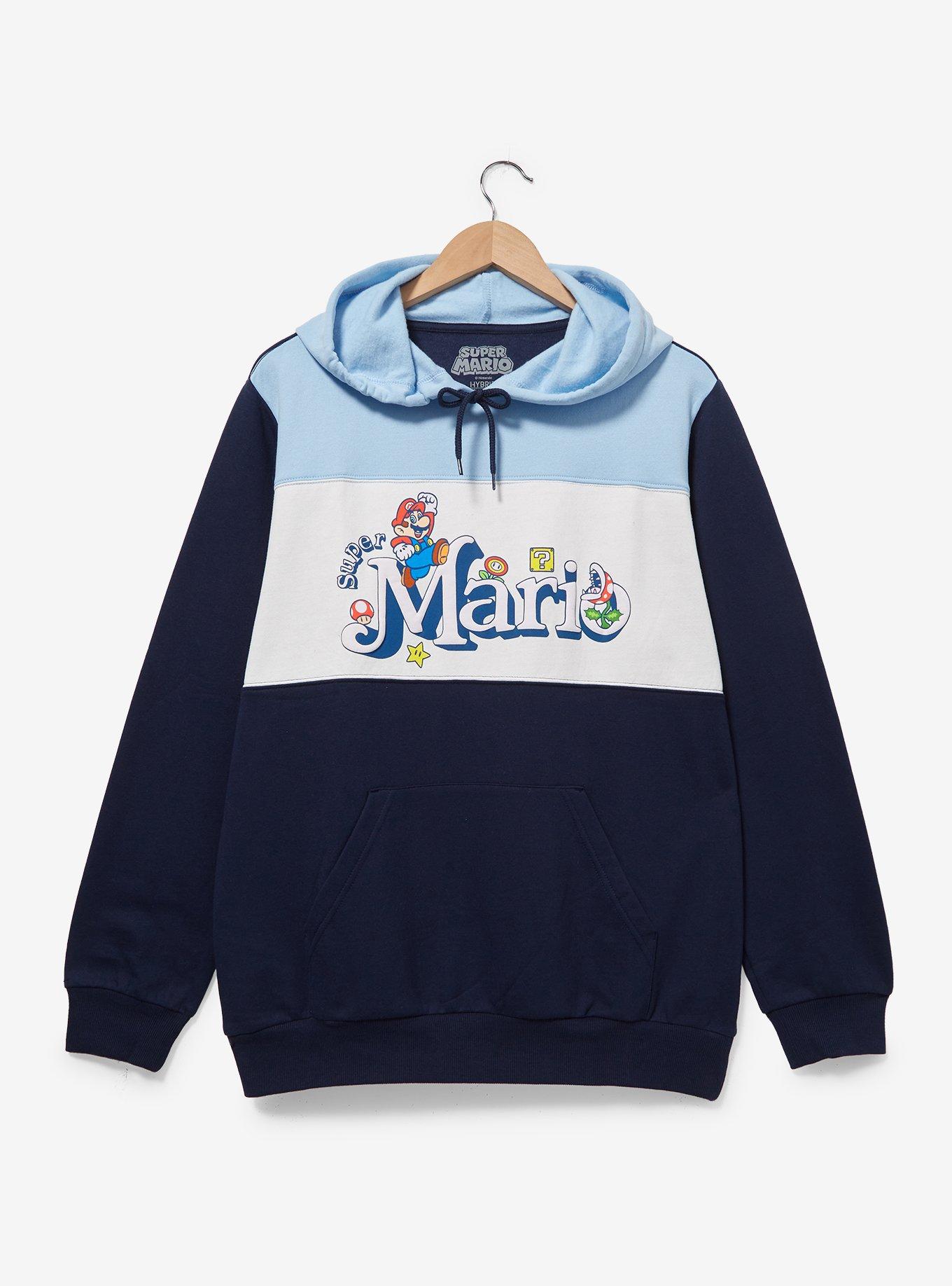 Nintendo Super Mario Icons Color Block Hoodie - BoxLunch Exclusive