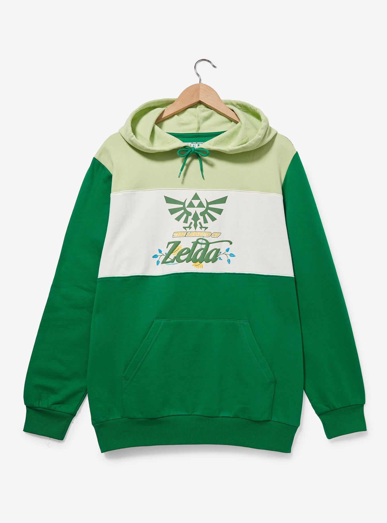 Nintendo The Legend of Zelda Hyrule Crest Color Block Hoodie BoxLunch Exclusive BoxLunch