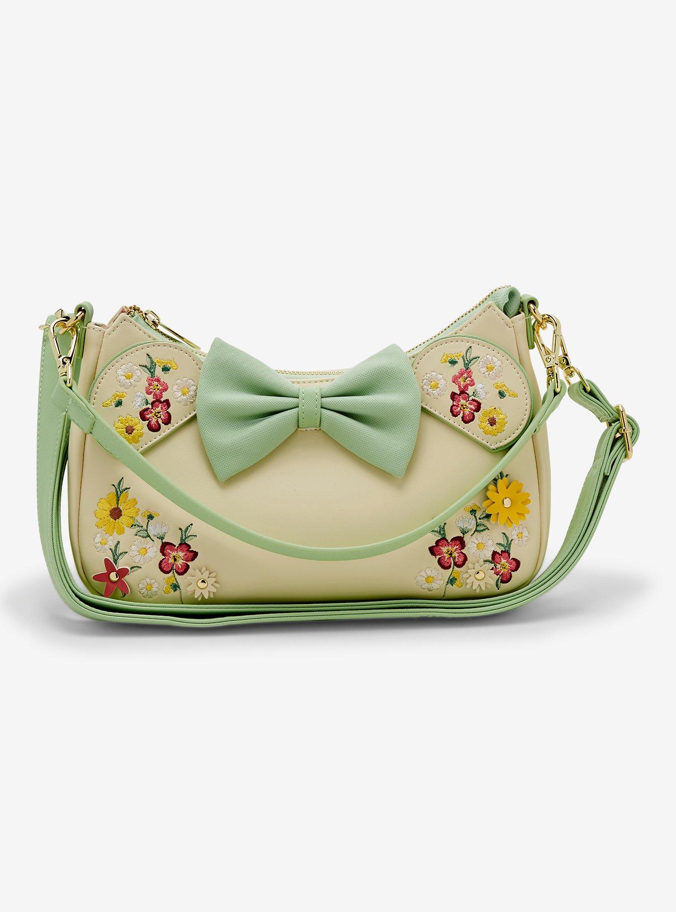 Loungefly Disney Minnie Mouse Floral Ears Shoulder Bag - BoxLunch Exclusive, , hi-res