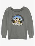 Disney Pixar Up Russell and Dug Wilderness Explorer Girls Slouchy Sweatshirt, GRAY HTR, hi-res