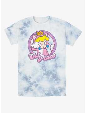 Mario Cat Princess Peach Tie-Dye T-Shirt, , hi-res