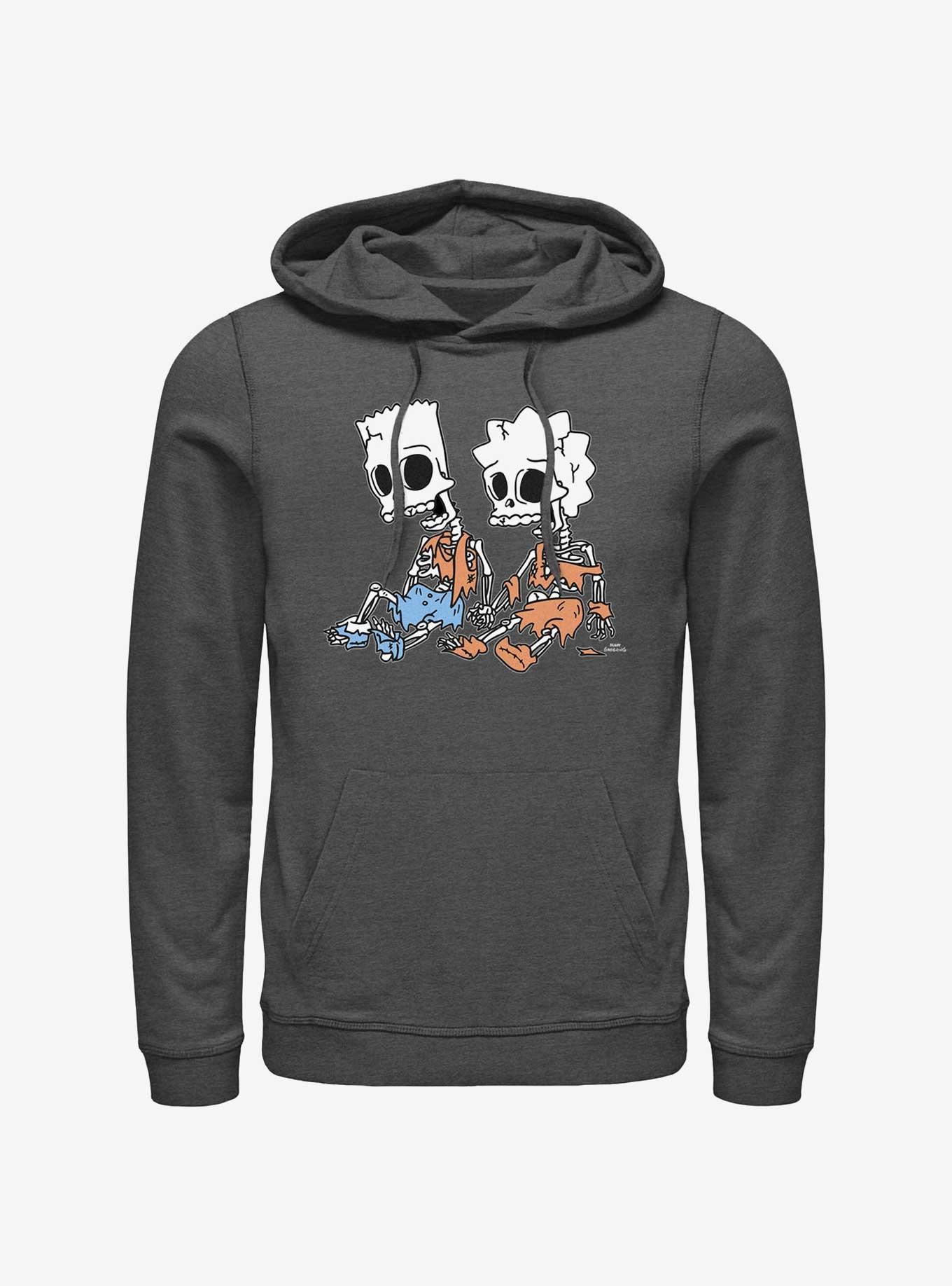 The Simpsons Skeleton Bart And Lisa Hoodie, , hi-res