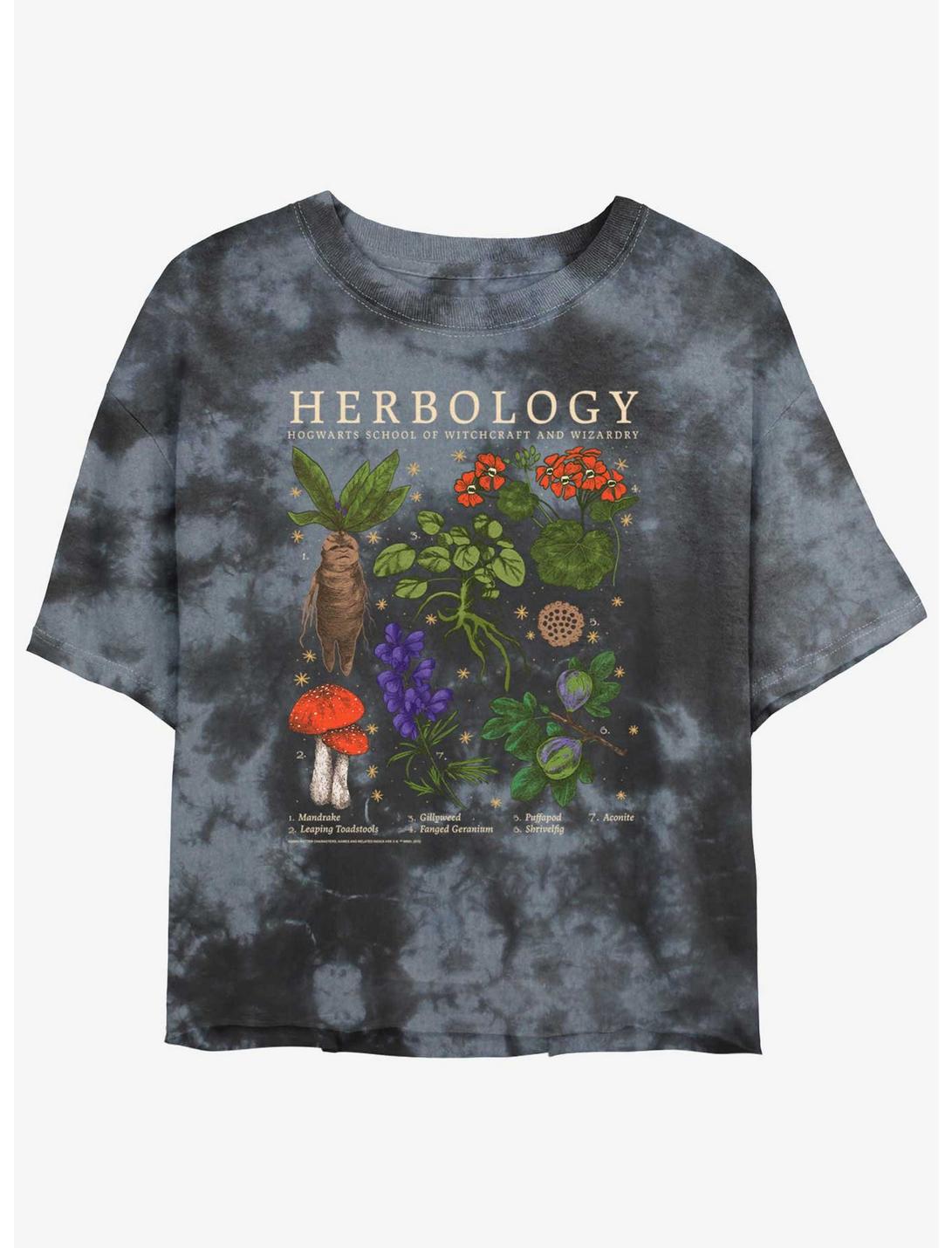 Harry Potter Herbology Girls Tie-Dye Crop T-Shirt, BLKCHAR, hi-res