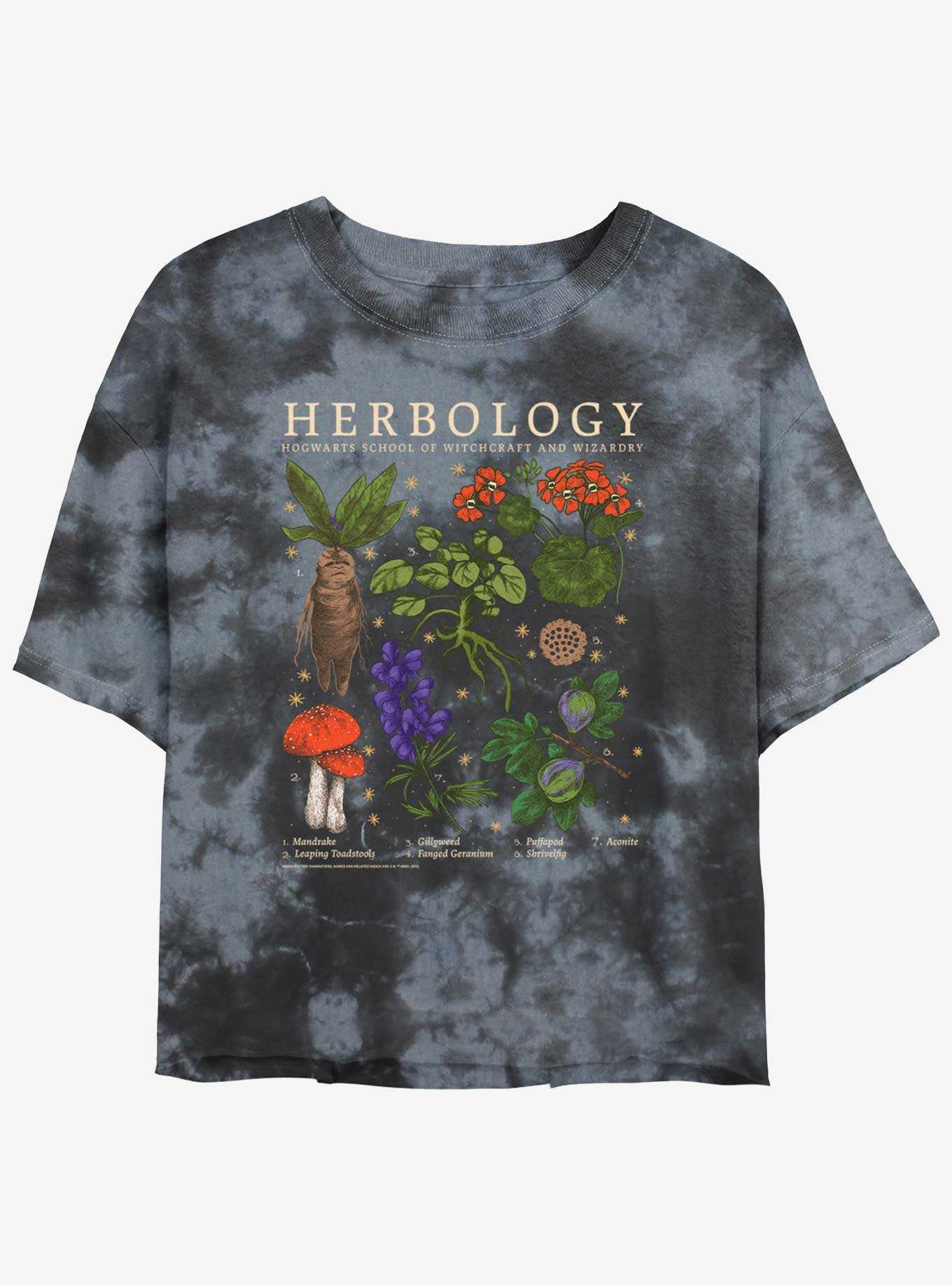 Harry Potter Herbology Girls Tie-Dye Crop T-Shirt, , hi-res