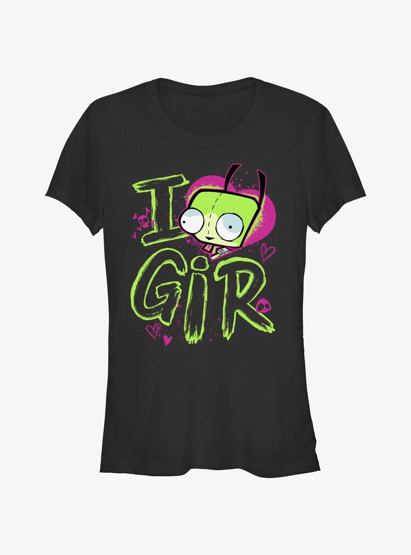 Invader ZIM Love GIR Girls T-Shirt, BLACK, hi-res