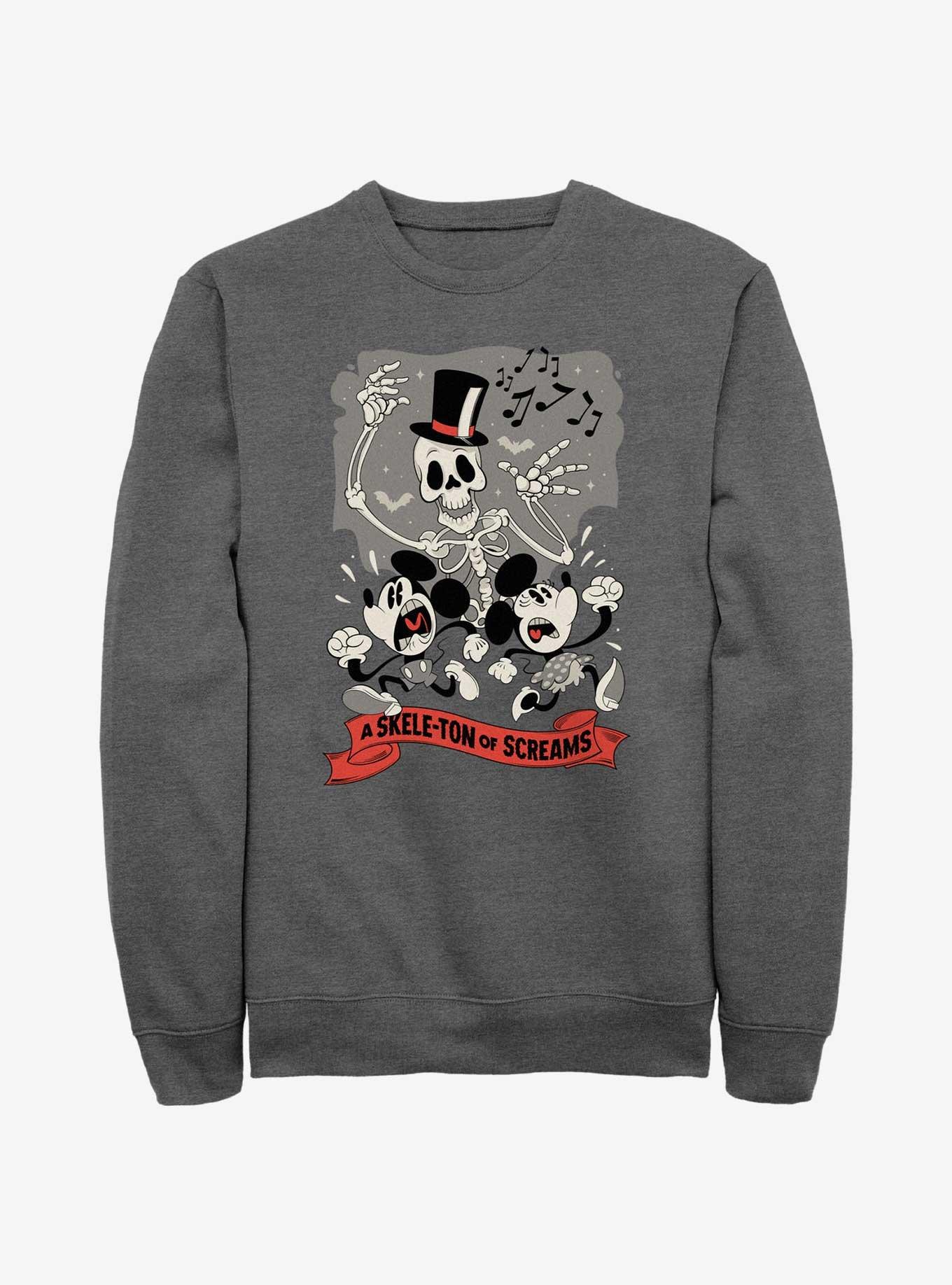 Disney Mickey Mouse A Skele-Ton of Screams Sweatshirt, , hi-res