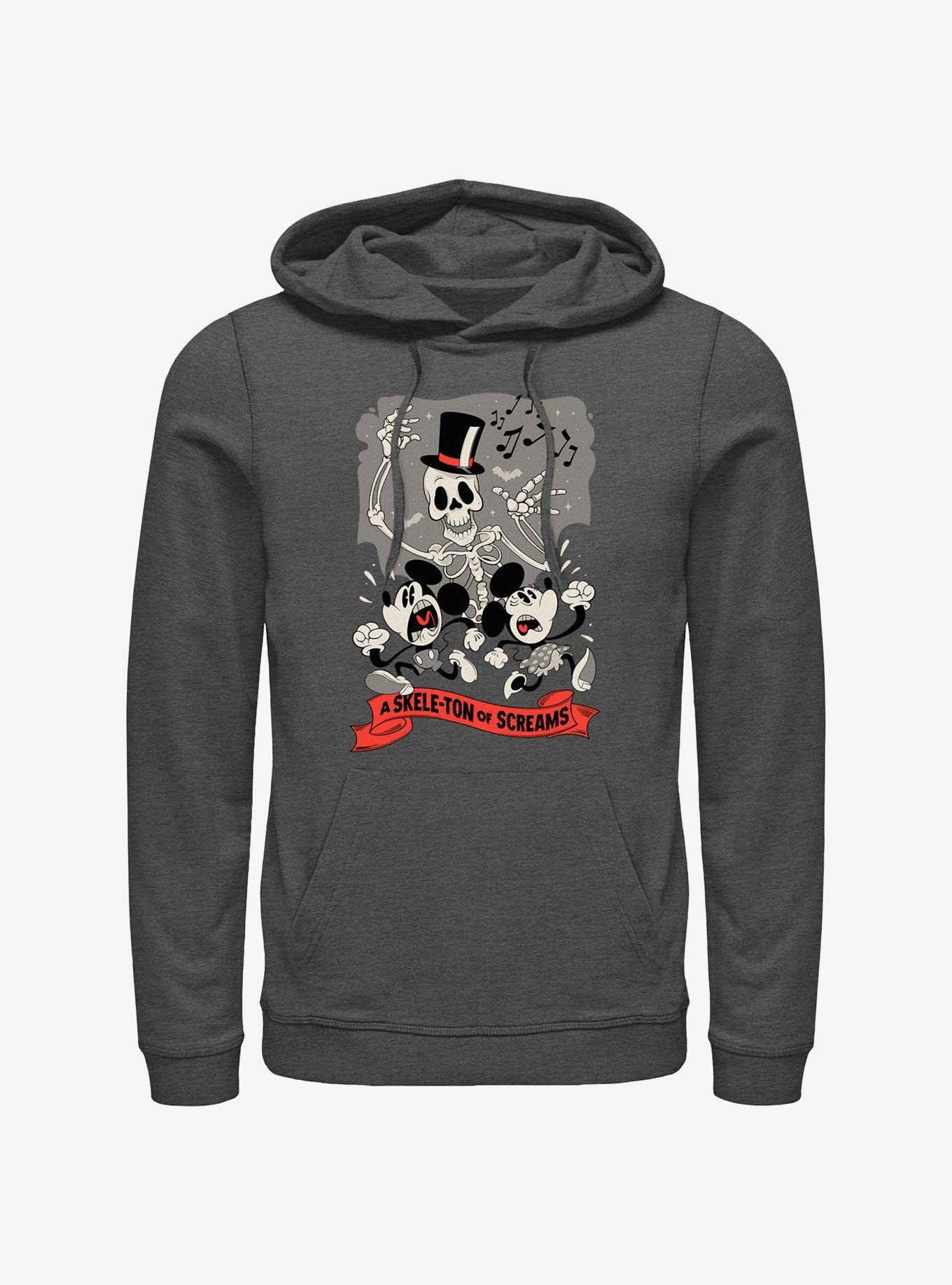 Disney Mickey Mouse A Skele-Ton of Screams Hoodie, , hi-res