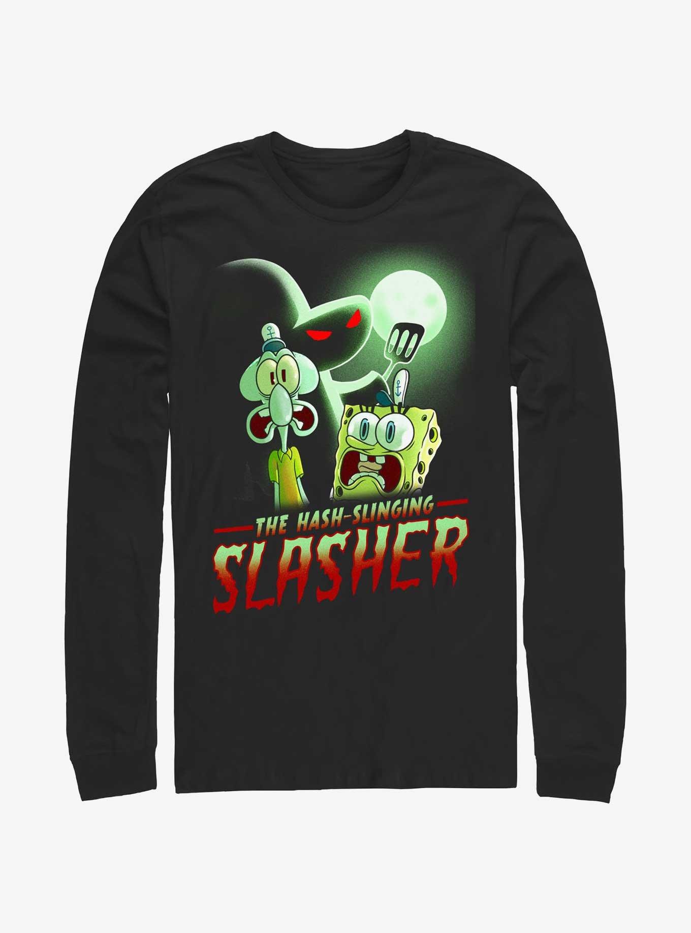 SpongeBob SquarePants Hash Slinging Slasher Long-Sleeve T-Shirt, , hi-res