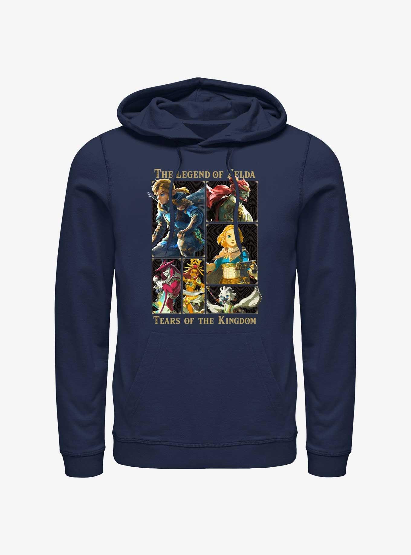 Nintendo Zelda Tears of the Kingdom Character Lineup Hoodie, , hi-res