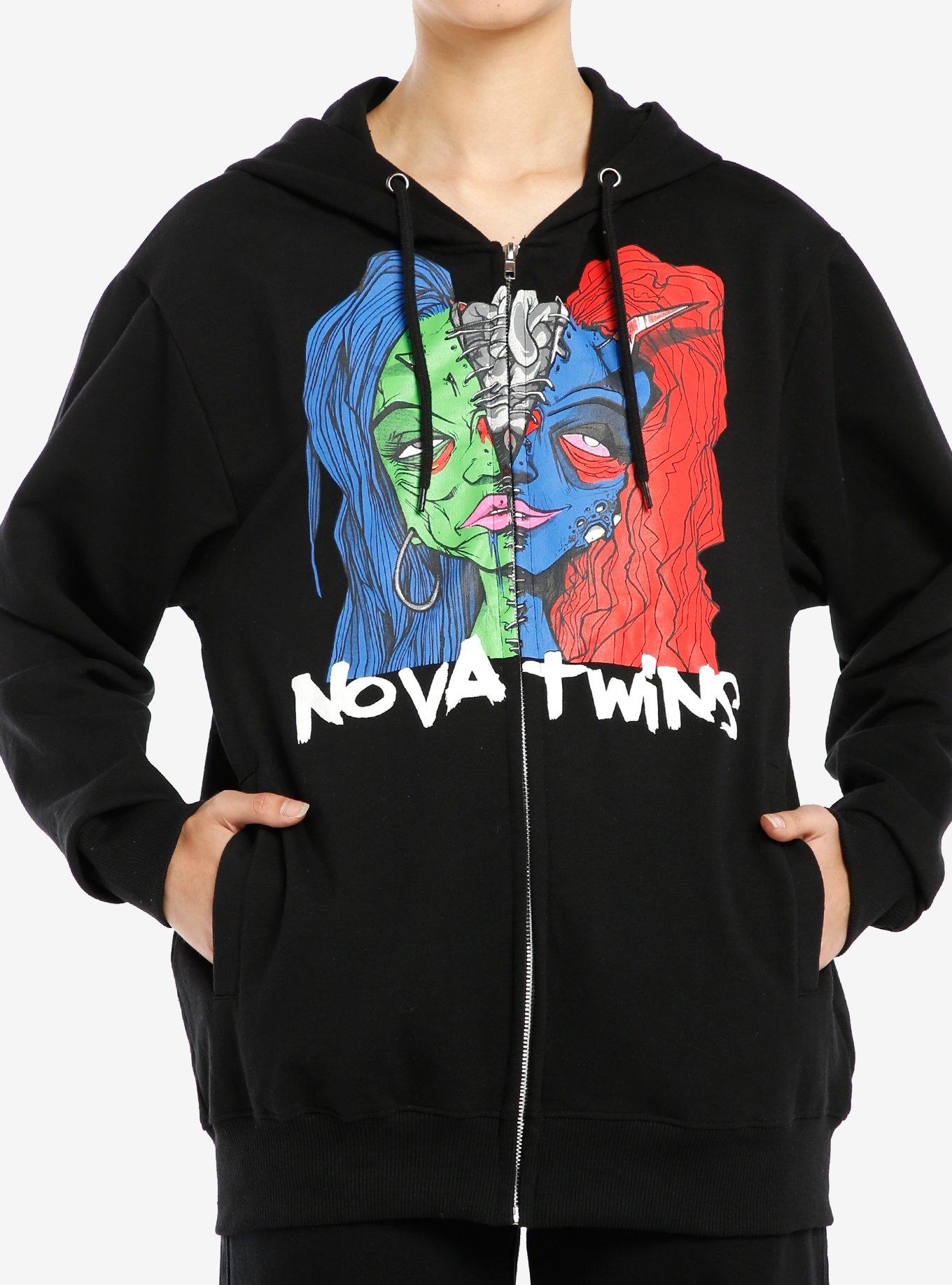Nova Twins Split Zombie Head Hoodie, , hi-res