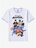 Avatar: The Last Airbender Characters Boyfriend Girls Ringer T-Shirt, MULTI, hi-res