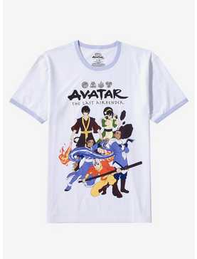 Avatar: The Last Airbender Characters Boyfriend Girls Ringer T-Shirt, , hi-res