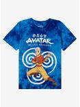 Avatar: The Last Airbender Aang Air Symbol Tie-Dye Boyfriend Fit Girls T-Shirt, MULTI, hi-res