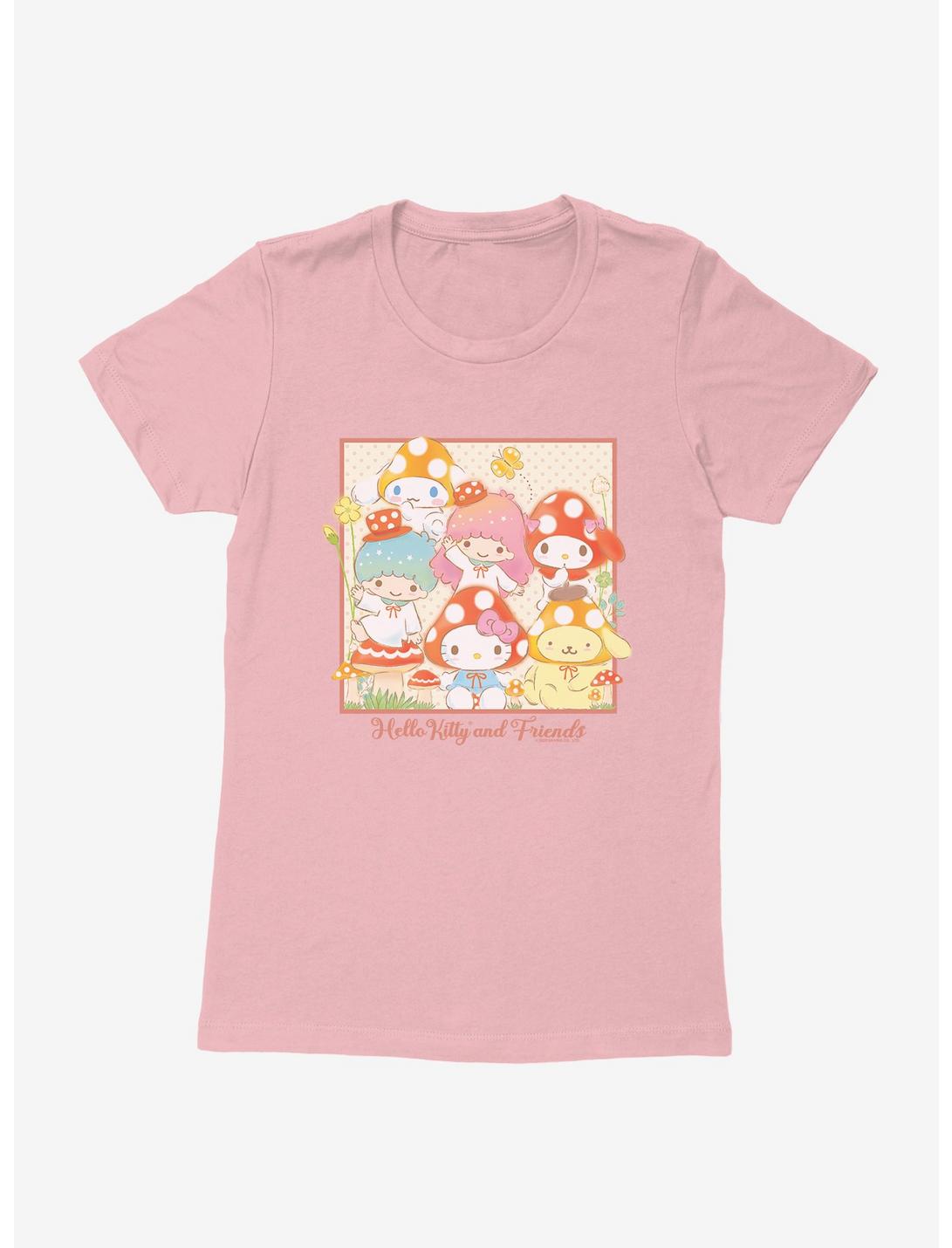 Hello Kitty And Friends Mushroom Hats Portrait Womens T-Shirt, , hi-res