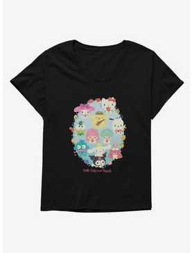 Hello Kitty And Friends Fruit Portrait Womens T-Shirt Plus Size, , hi-res