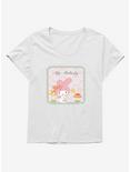 Hello Kitty And Friends My Melody Mushroom Stamp Womens T-Shirt Plus Size, WHITE, hi-res